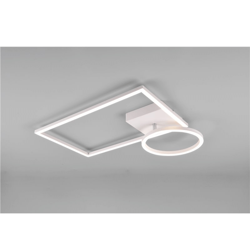 Plafonnier LED Verso Blanc Avec Articulation Et Intensité Réglable Avec Interrupteur L. 63cm LED Moderne