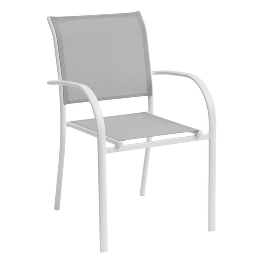 Chaise Piazza Gris/Blanc