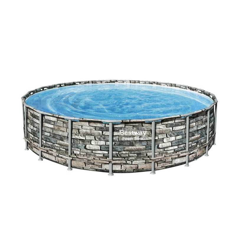 Piscine hors sol 56883 ronde Power Steel 610 x 132 cm Power Steel Bestway