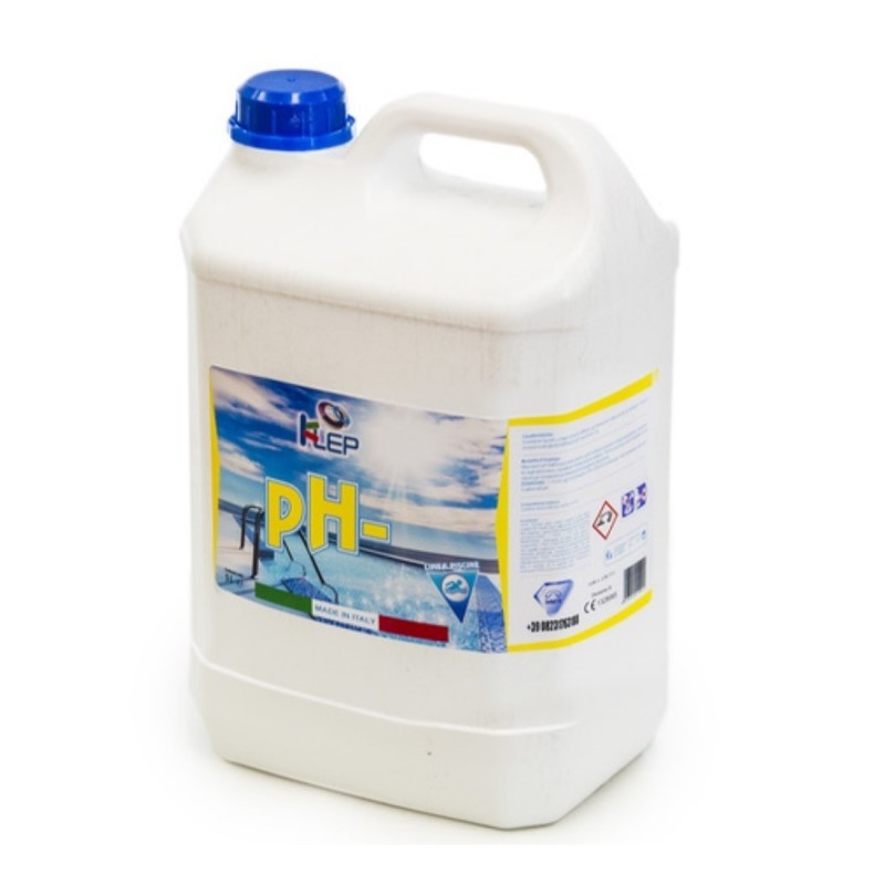 Correcteur de Ph pour piscine liquide, flacon PH MENO de 5 litres