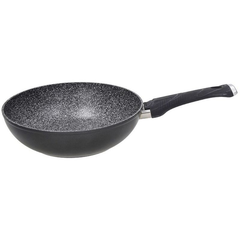 Sphera Wok 28 cm en aluminium noir