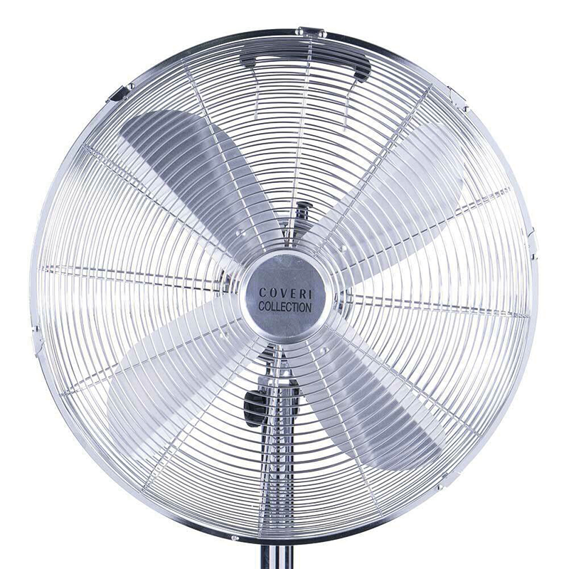 Ventilateur Coveri avec support Vintage Chrome Watt. 65 cm. 133