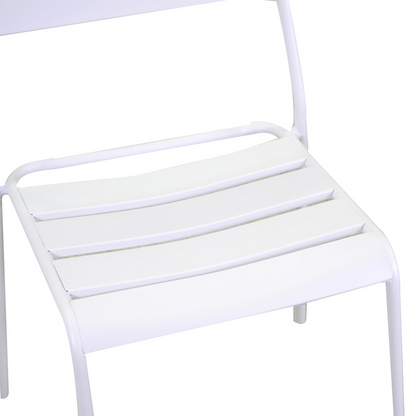 Chaise Rovigo en aluminium blanc