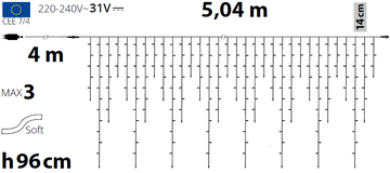 Ice Light 270 MiniLED MultiFLASH 504xH96cm
 lumières de Noël