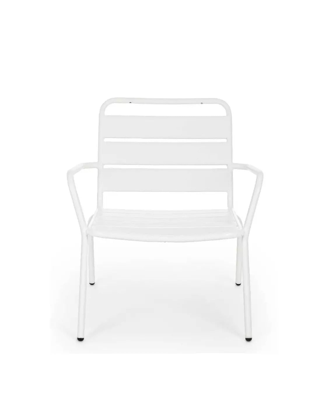 Fauteuil d'extérieur blanc 65x74x71h cm