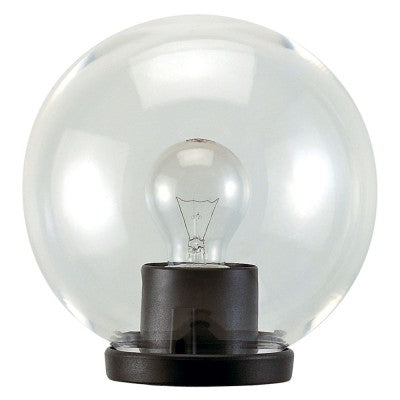 Lanterne sur mât "Globo" 60W Max - Ø cm.25 Col. Noir - Opale -- DF 8042822