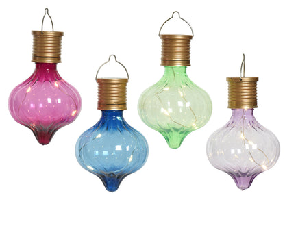 Ampoule solaire fixe en plastique en 4 couleurs assorties