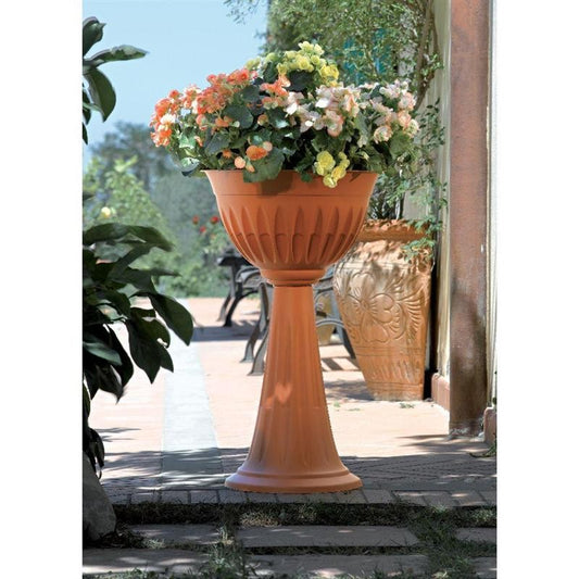 Colonne de fleurs Bama Alba cm. 43x74,5h lt. 20 Jardinière en plastique terre cuite 31904