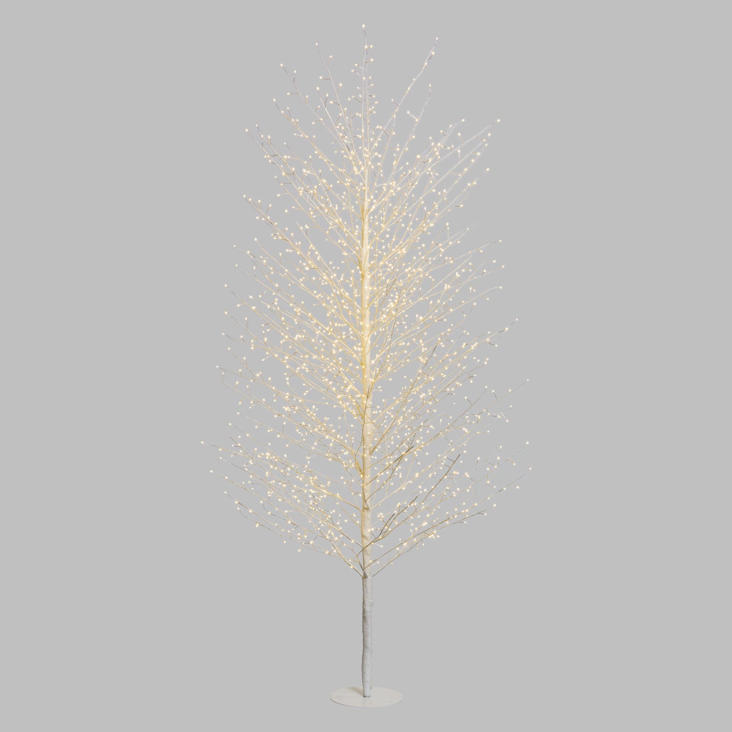 Branche de TILLEUL Blanc H230cm 1560 MicroLED FlashLED 4m+ø115xH230cm Guirlande Lumineuse de Noël