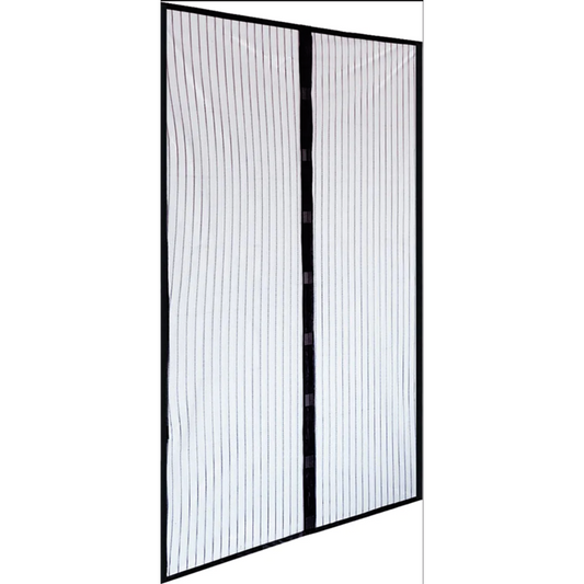 Moustiquaire polyester avec aimants 120x240 cm pour porte Noir IRS