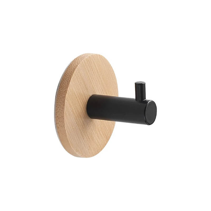 Cintre rond simple en bambou/noir