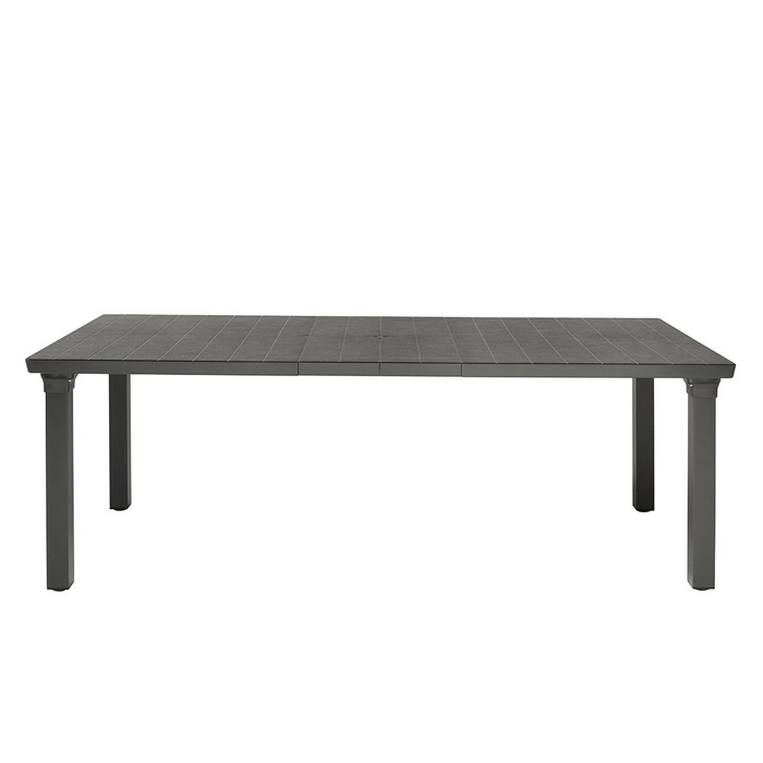 Table pour 3 personnes anthracite 170/195/220x100xh.75