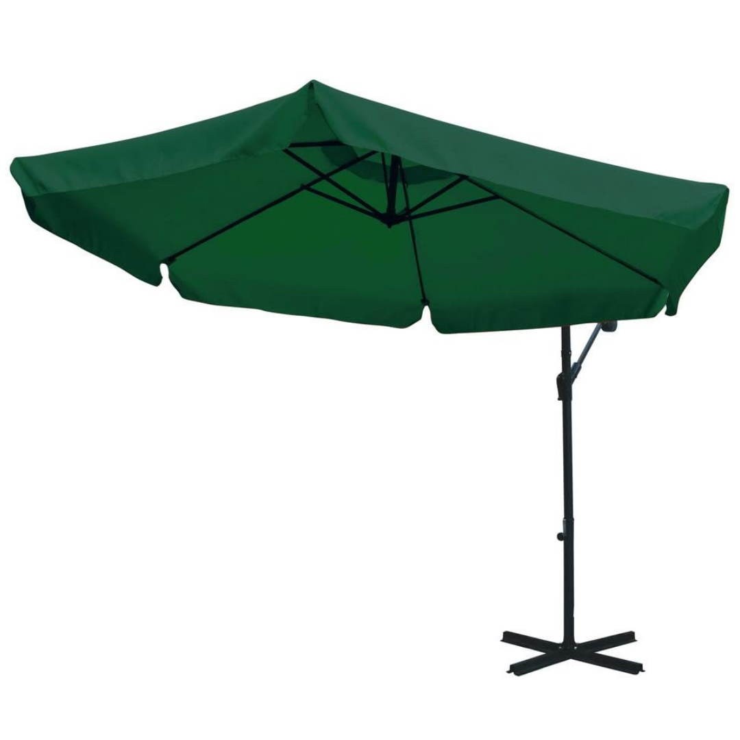 Parasol à bras latéral diamètre 300 cm Vert