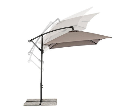 Parapluie Braccio Texas 2x3 gris tourterelle anthracite