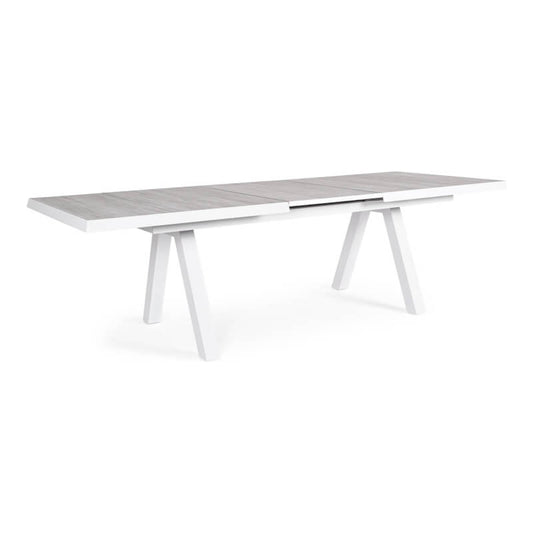 Table extensible Krion 205/265x103x78h cm Blanc
