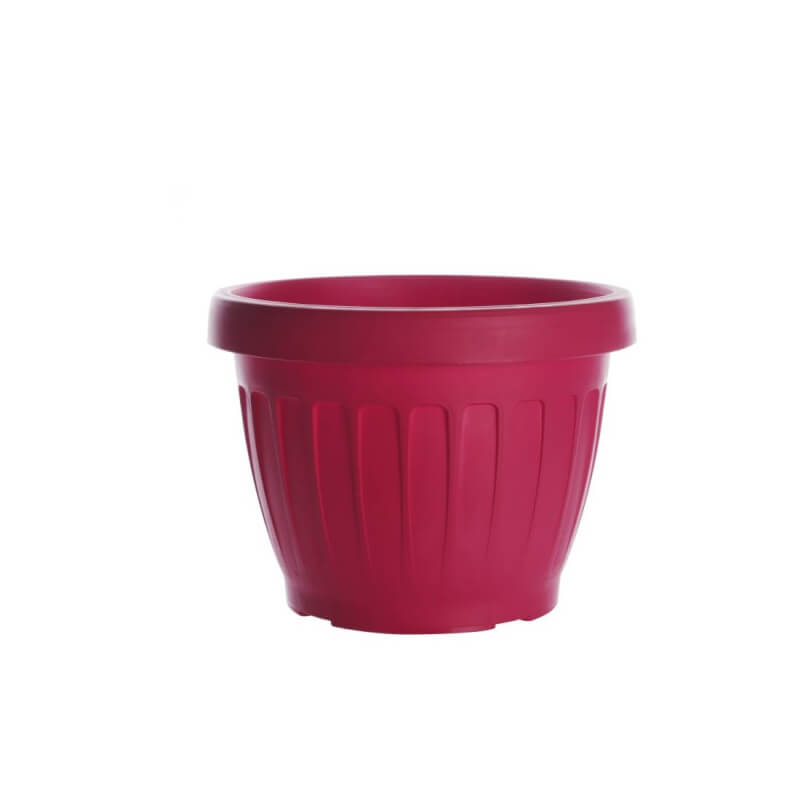 Vase Terra D 40 Cm Rouge Corail