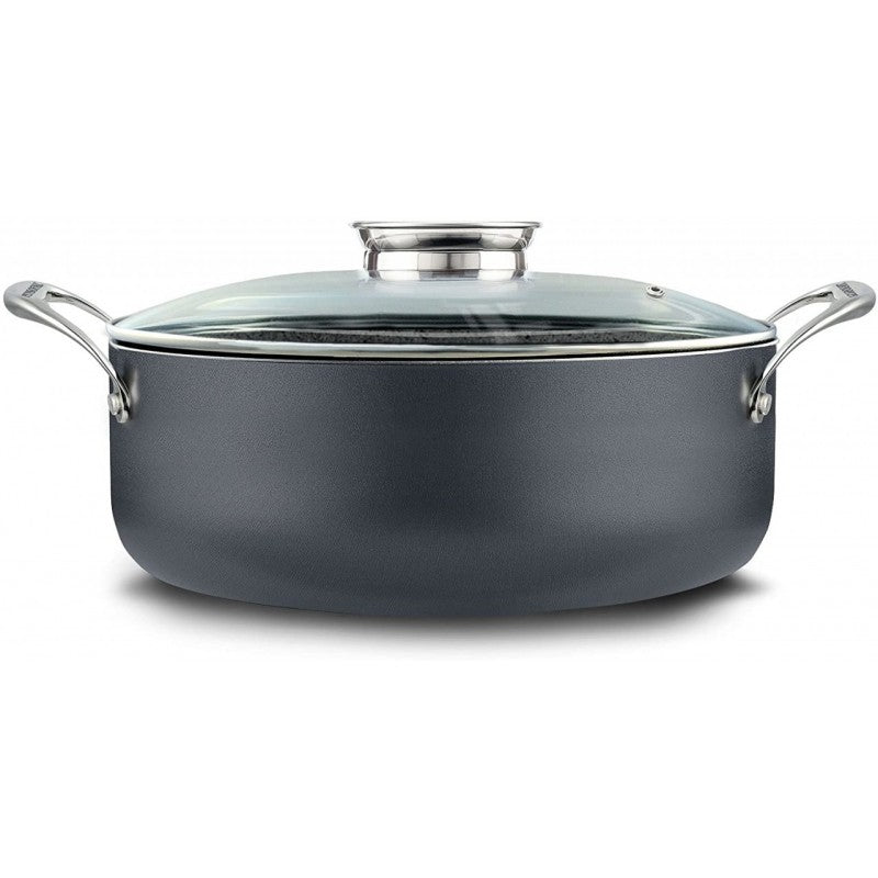 Casserole ovale avec couvercle en verre INVICTUM PROFESSIONAL diamètre 32x h26 cm