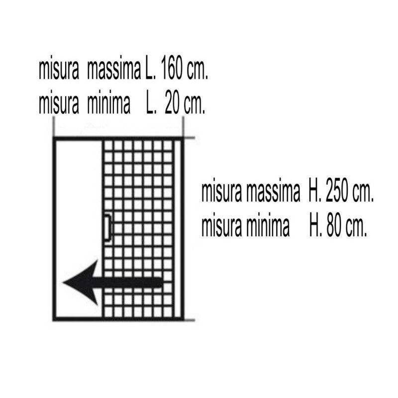 Moustiquaire enroulable horizontale IRS-CE 60/160x250 cm Blanc