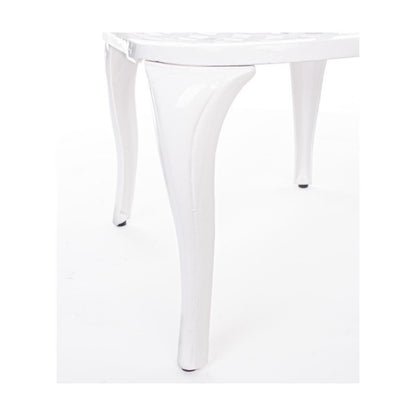 Chaise d'extérieur en aluminium blanc Faenza 44X4 H89 Cm