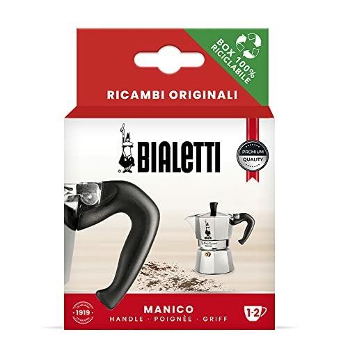 Pièces de rechange Bialetti, comprend 1 poignée avec prise, compatible avec Moka Express et Elettrika (1/2 tasses)