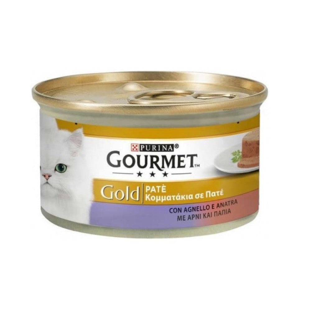 Gourmet Gold Pâté d'agneau et de canard Purina 85 grammes