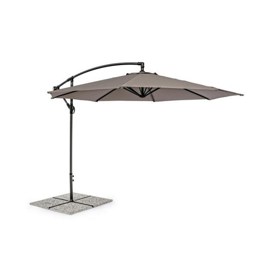 Parasol de jardin avec bras 360° Texas 300x h260 cm Anthracite/Gris Tourterelle