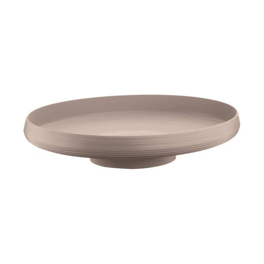 Centre de table Guzzini ligne Tierra Gris tourterelle.