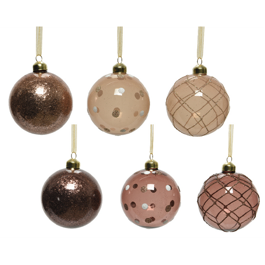 Boule de Noël assortie différentes couleurs disponibles Ø8 cm