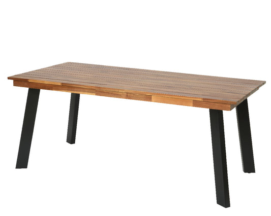 Table d'extérieur en bois d'acacia 180x90 cm