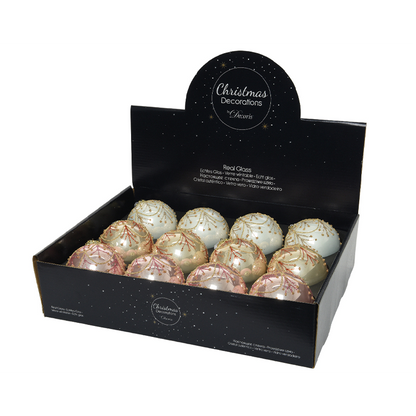 Boules de Noël assorties Ø8 cm