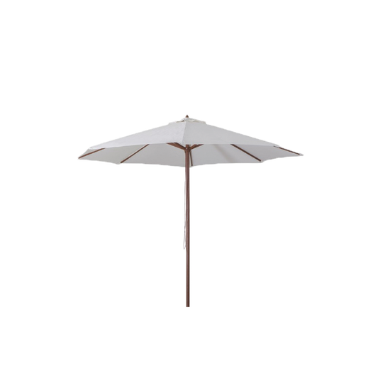 Parasol en bois Ecru 3 mètres