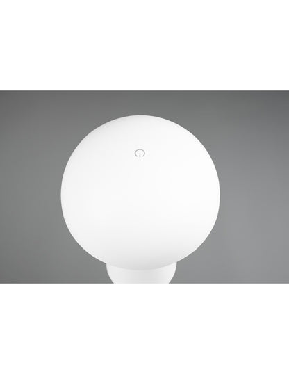 Lampe de Table Champignon Lennon Led IP44 Blanc USB Trio Éclairage