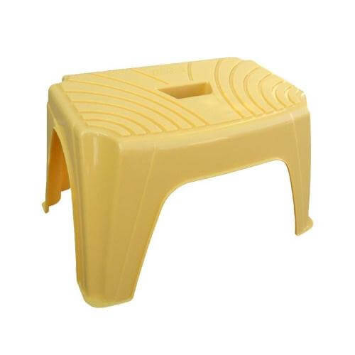 Tabouret polyvalent en plastique - 1 marche - Dimensions 38x24,8x22h - Marche 1