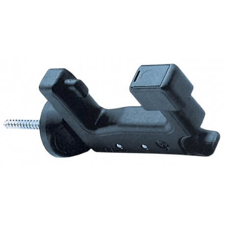 Supports de volets en plastique à anse noire (2 pièces)