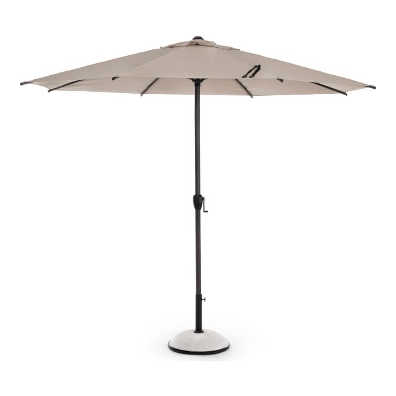 Parasol Rio avec joint 3x3 mètres Anthracite et Lune