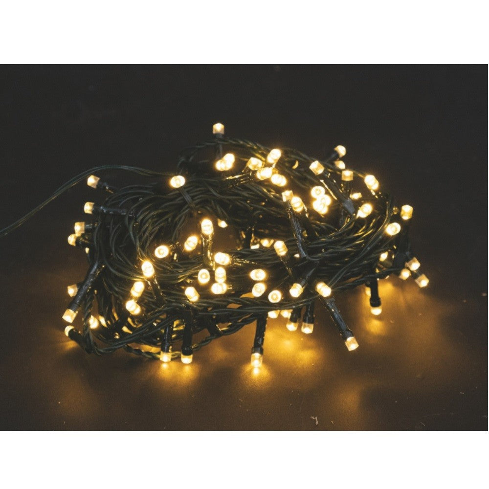 Guirlande lumineuse 2000 LEDs blanc chaud 8 fonctions pour extérieur 80 mètres Euronatale