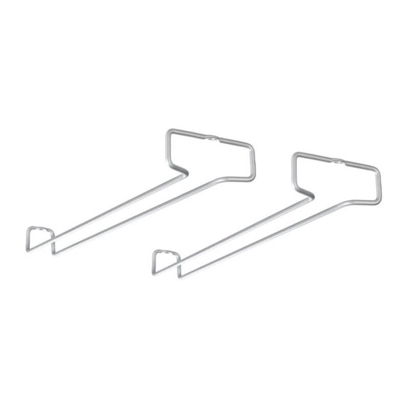 Metaltex - Lot de 2 rails sous étagère pour verres 41 cm