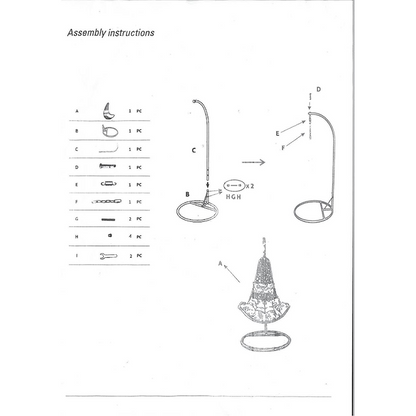 Balançoire suspendue Rialto anthracite avec support et coussin gris cm82x65h124