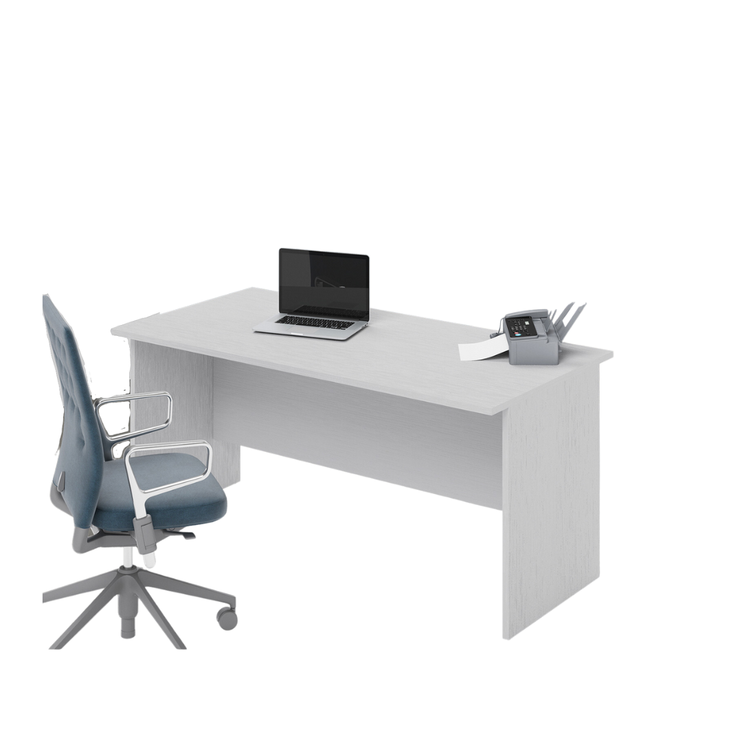 Bureau blanc H74x160x80cm