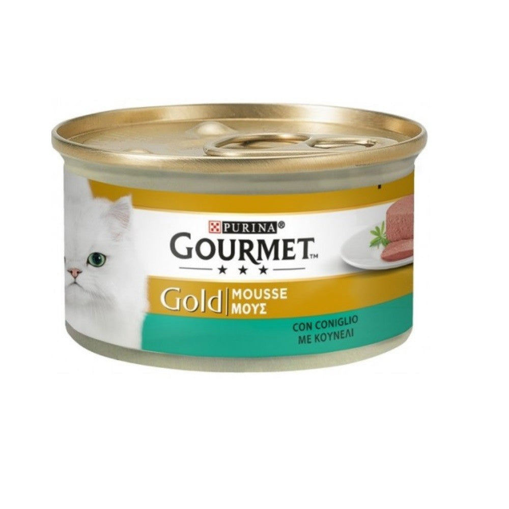 Mousse Gourmet Gold au lapin Purina 85 grammes