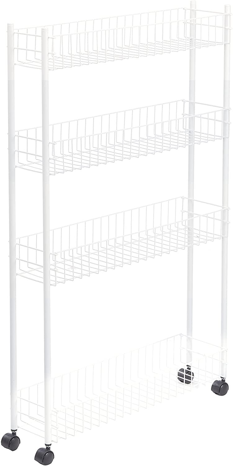 Etagère 4 niveaux peu encombrante 16x60x95