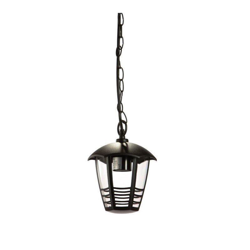 Lustre suspension ETNA aluminium noir 17x17x h84 cm