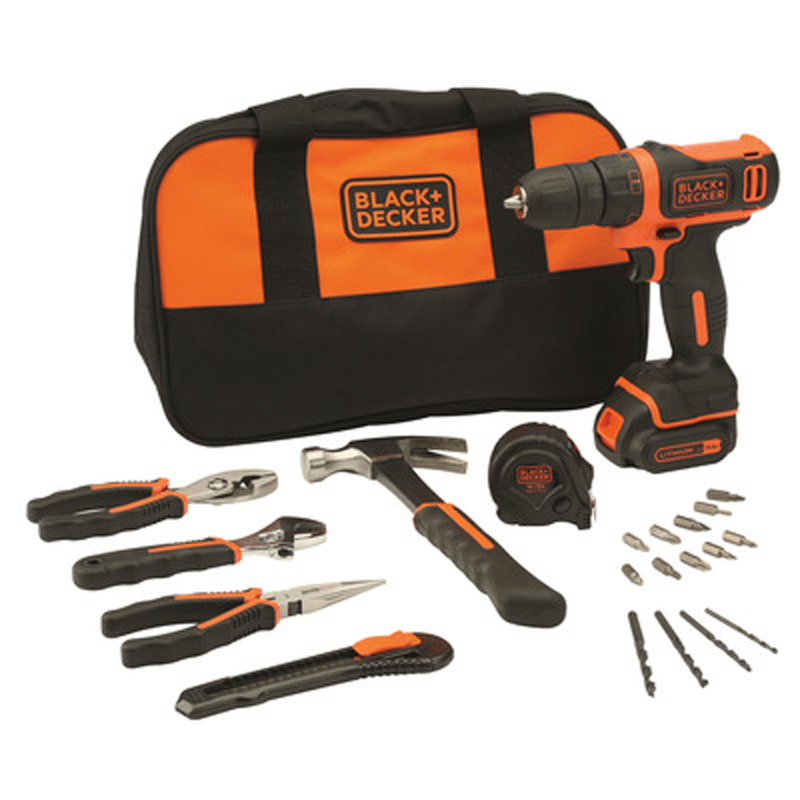 Black+Decker Perceuse-Tournevis Batterie au lithium 10,8 V