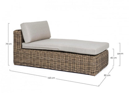 CHAISE LONGUE CORALINE AVEC CUSH