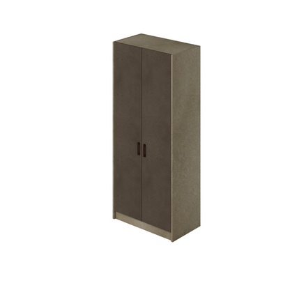 Armoire 2 portes sans tiroirs couleur Mud H210x91x52cm