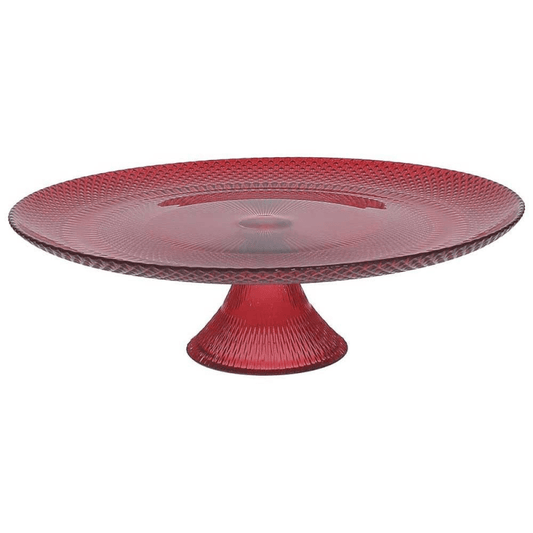 Support Verre Rouge 21 Cm XH 9 Cm Verre Rouge