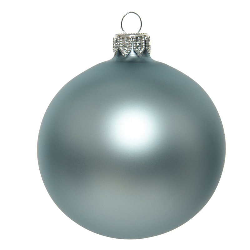 Boule de Noël bleue opaque Ø15 cm