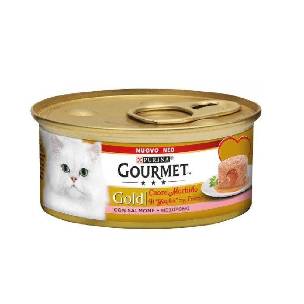 Gourmet Gold Coeur de Saumon Doux Purina 85 grammes