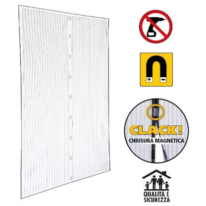 Moustiquaire ECCO MAGNET 120X160 BLANCHE POUR FENÊTRE