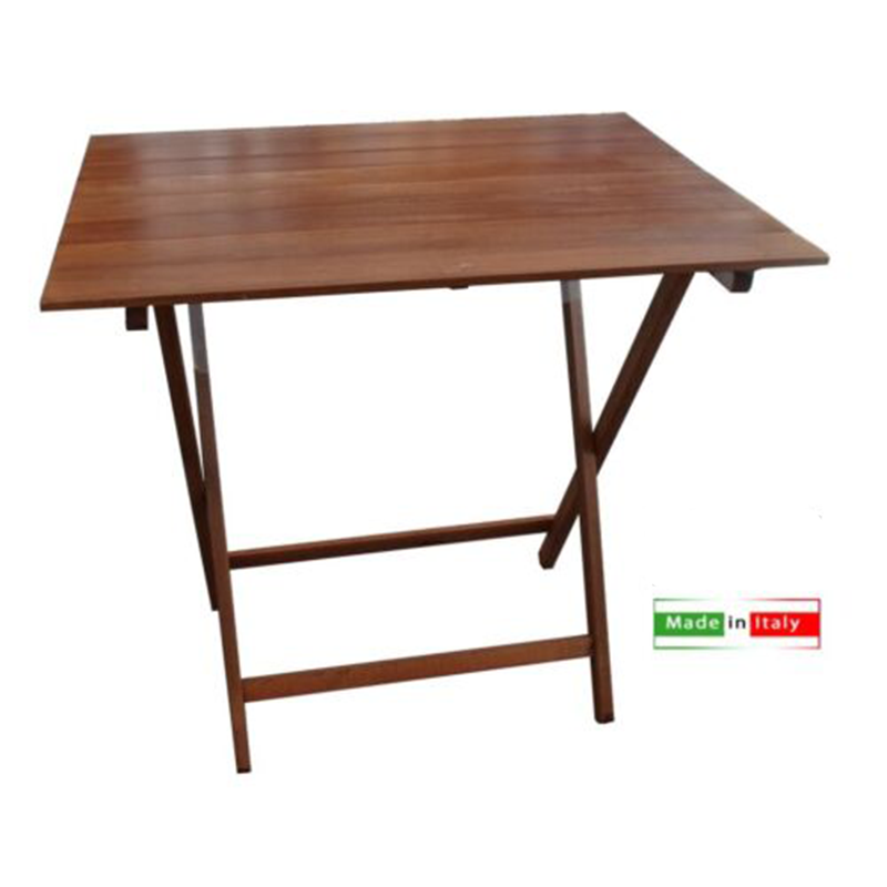 Table pliante en noyer 60x80 cm